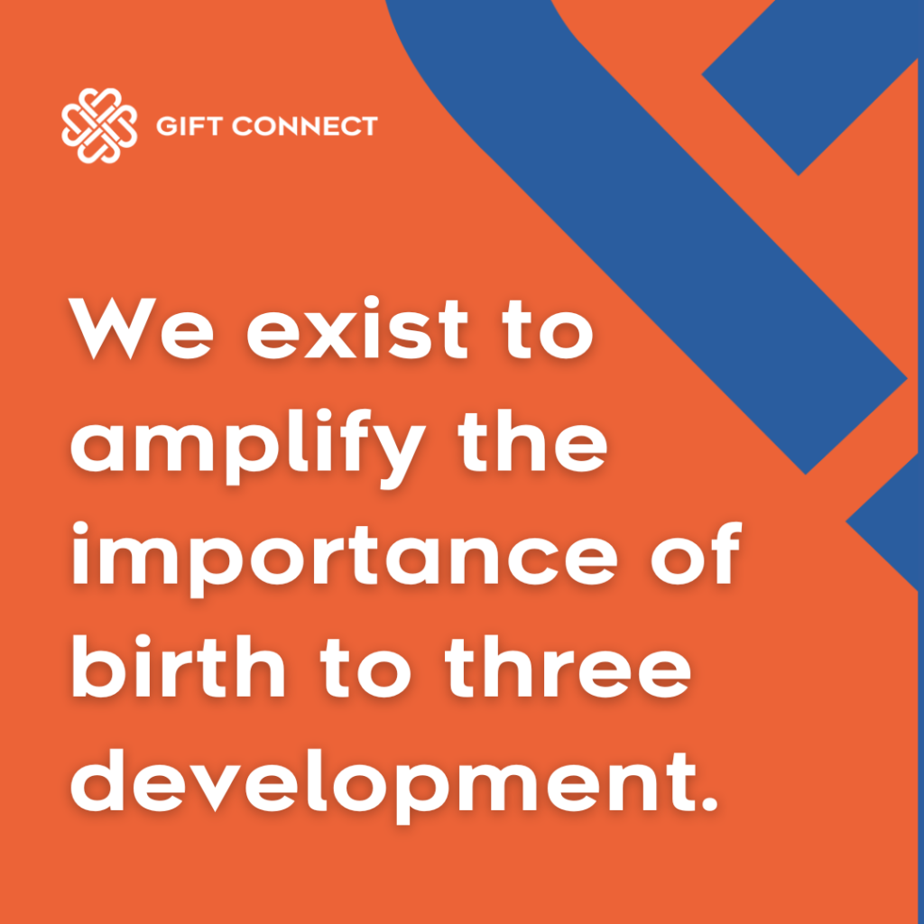 Gift Connect - We exist to amplify the importance of birth to three development.
