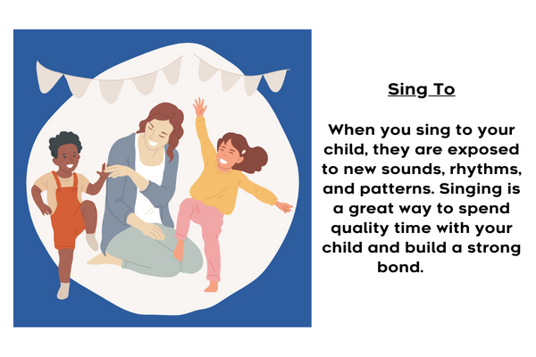 Definition of singing to a child